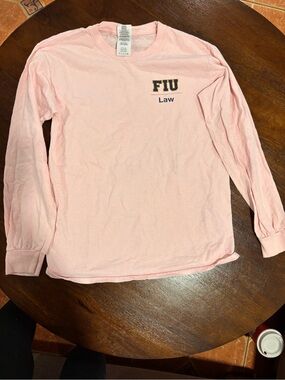 FIU Law Long-Sleeve Pink Tee